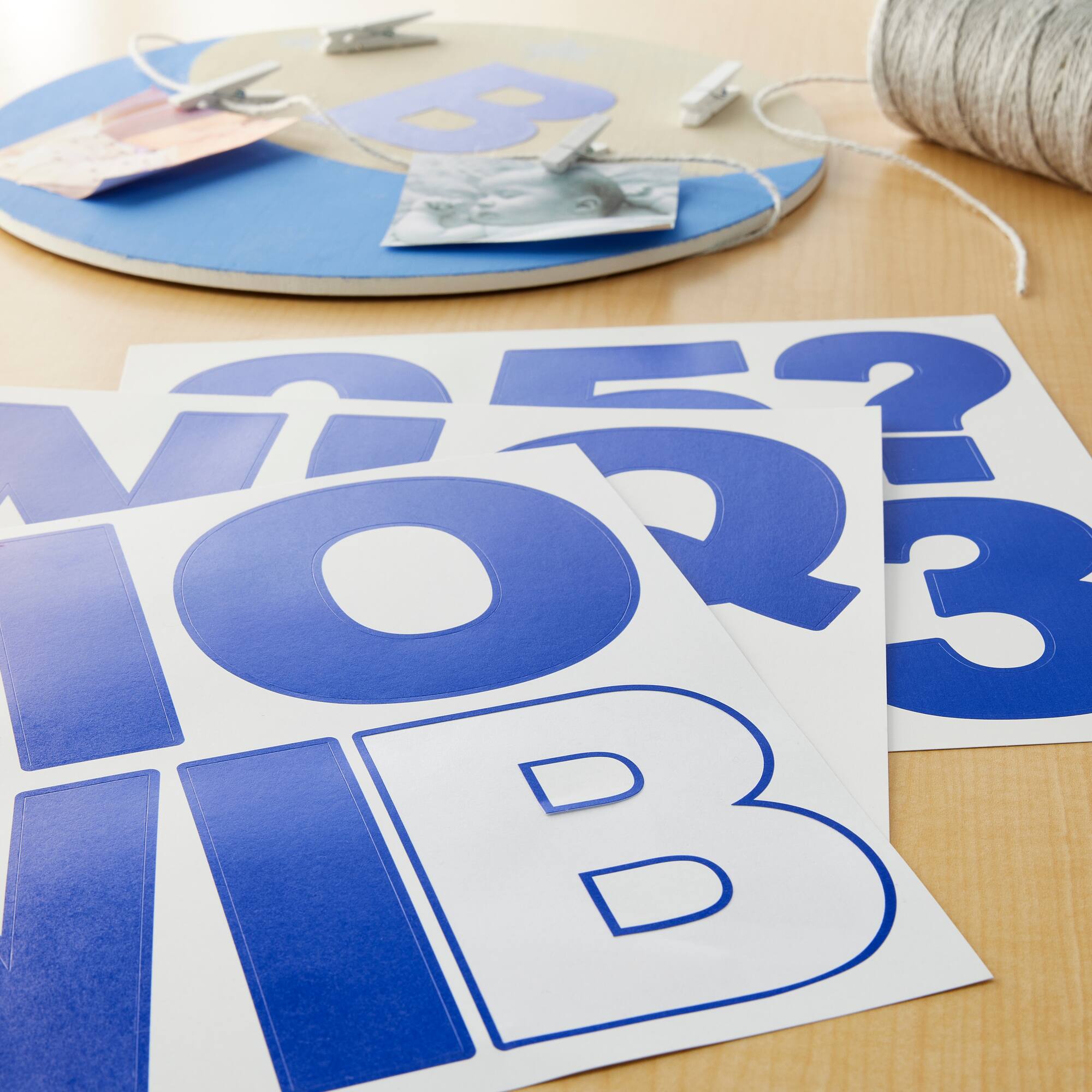 12 Packs: 74 ct. (888 total) 4" Blue Block Alphabet Stickers by Recollections™
